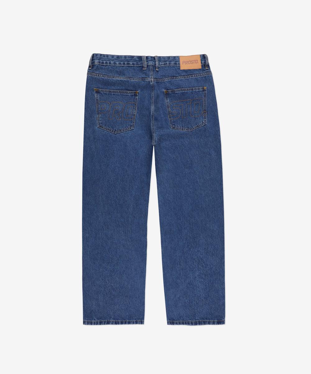 Slav jeansy męskie baggy niebieskie