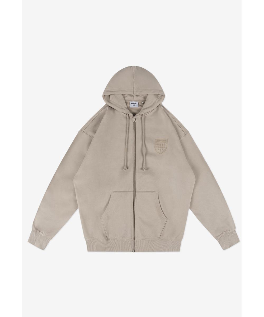 Shield bluza z kapturem beżowa