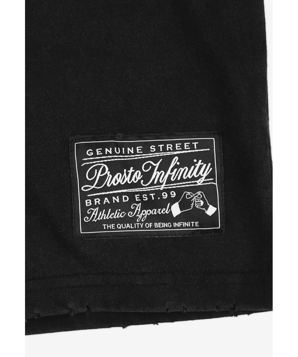 Infinity Label t-shirt bawełniany czarny