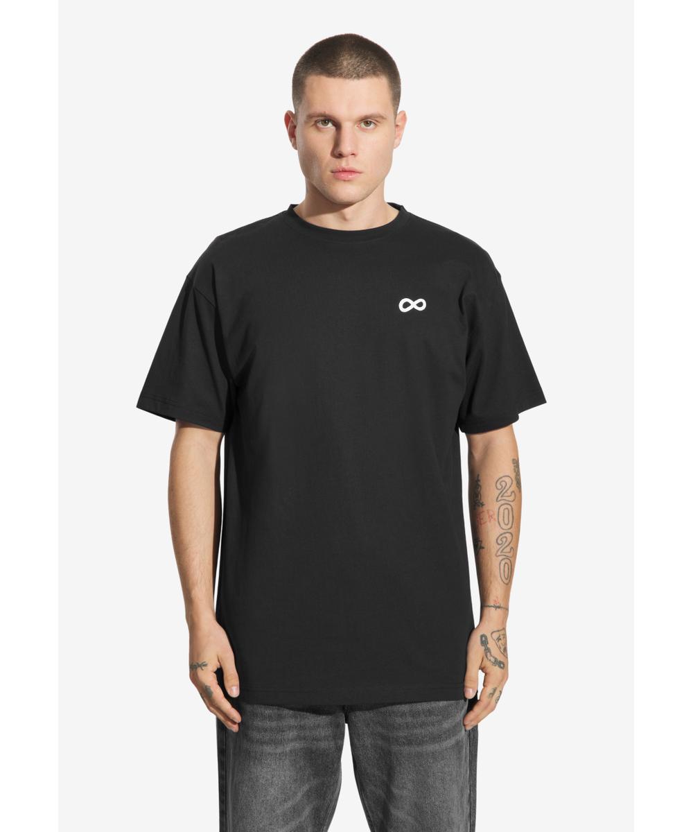 Infinity t-shirt męski z krótkim rękawem czarny