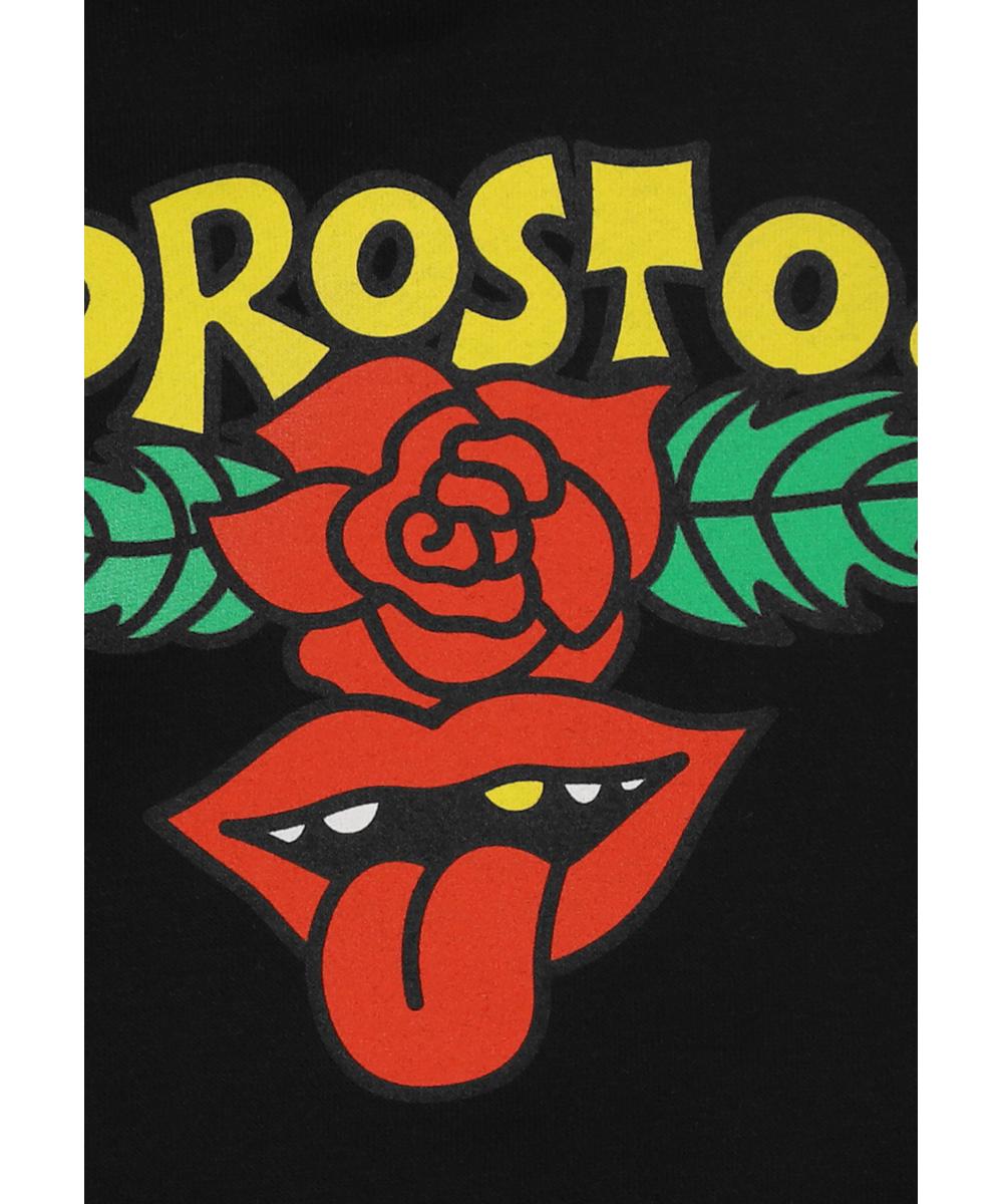 Rock bluza dziecięca z kapturem czarna