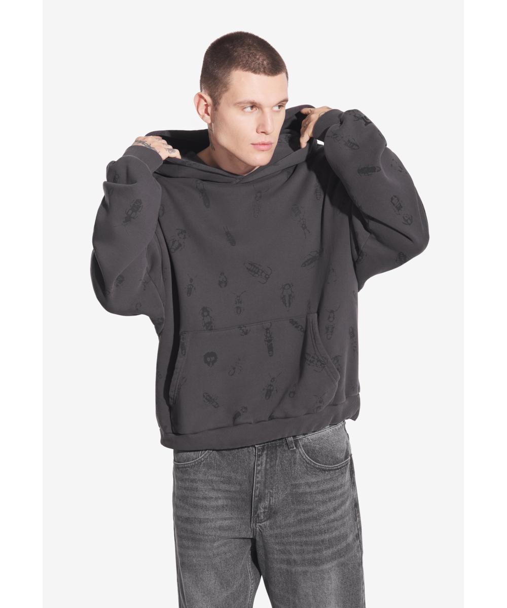 Insects bluza z kapturem grafitowa