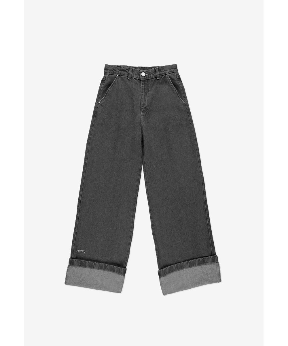 Long Pants Work spodnie jeansy damskie czarne