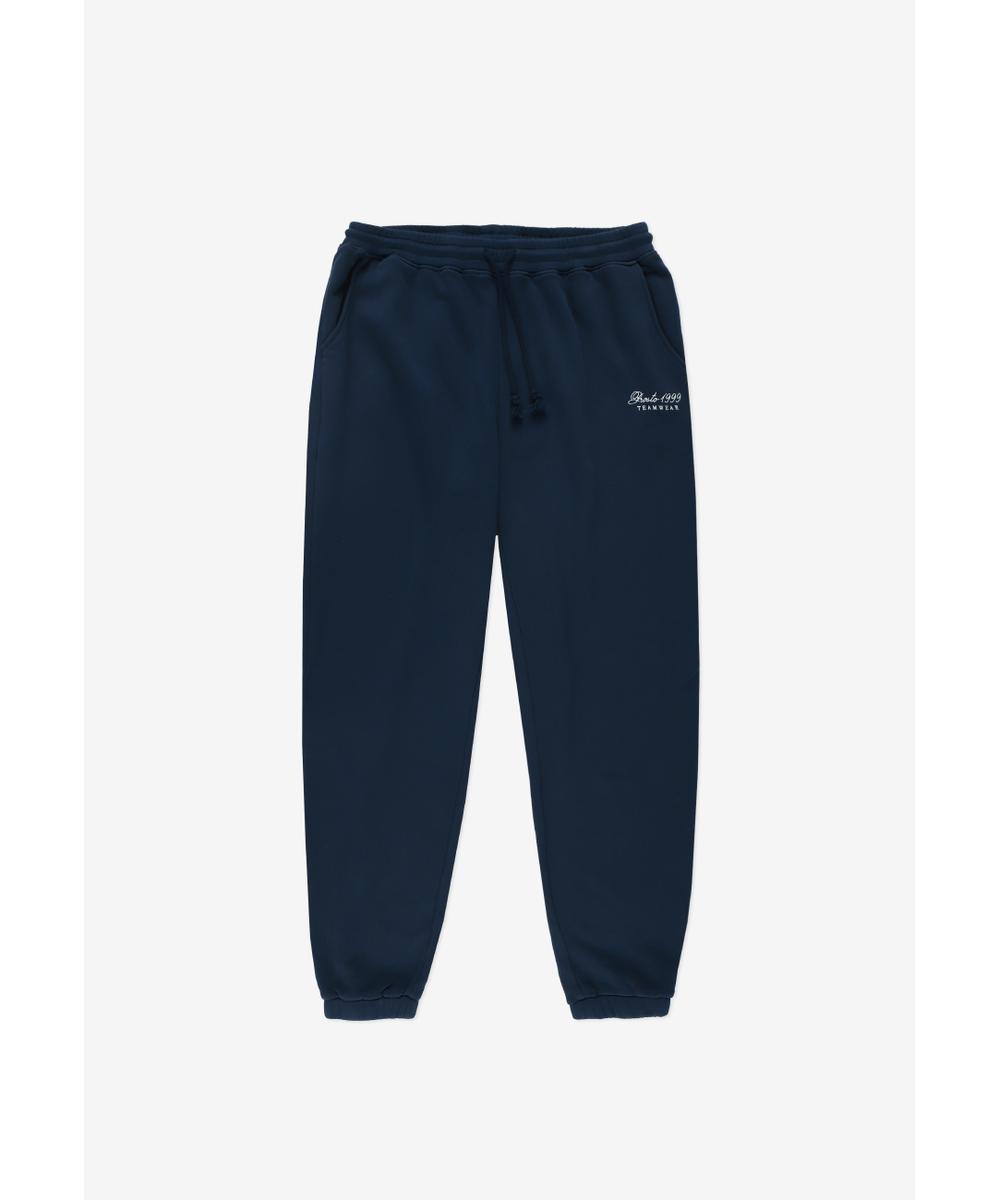 Football spodnie dresowe męskie granatowe