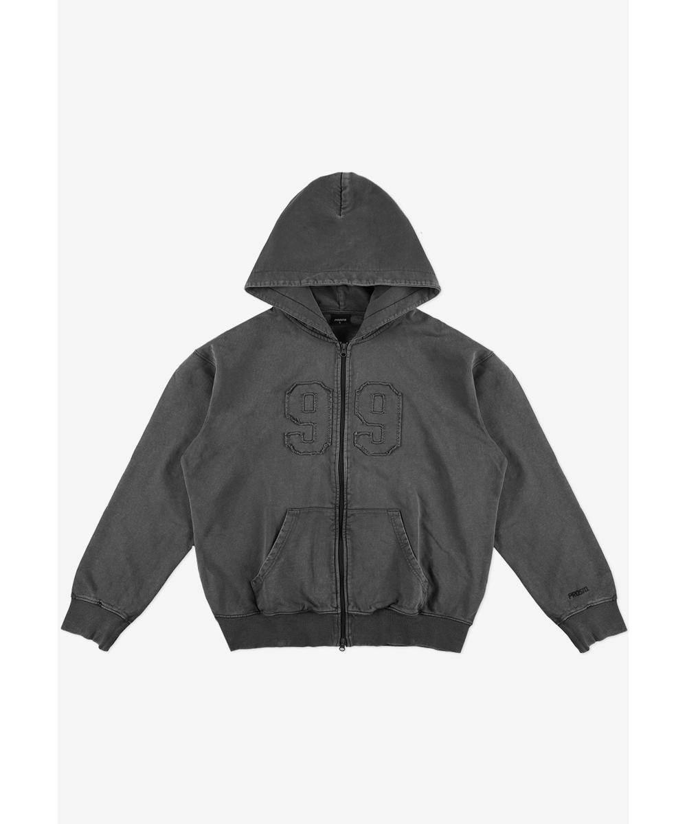 Zip99 bluza rozpinana z kapturem męska grafitowa