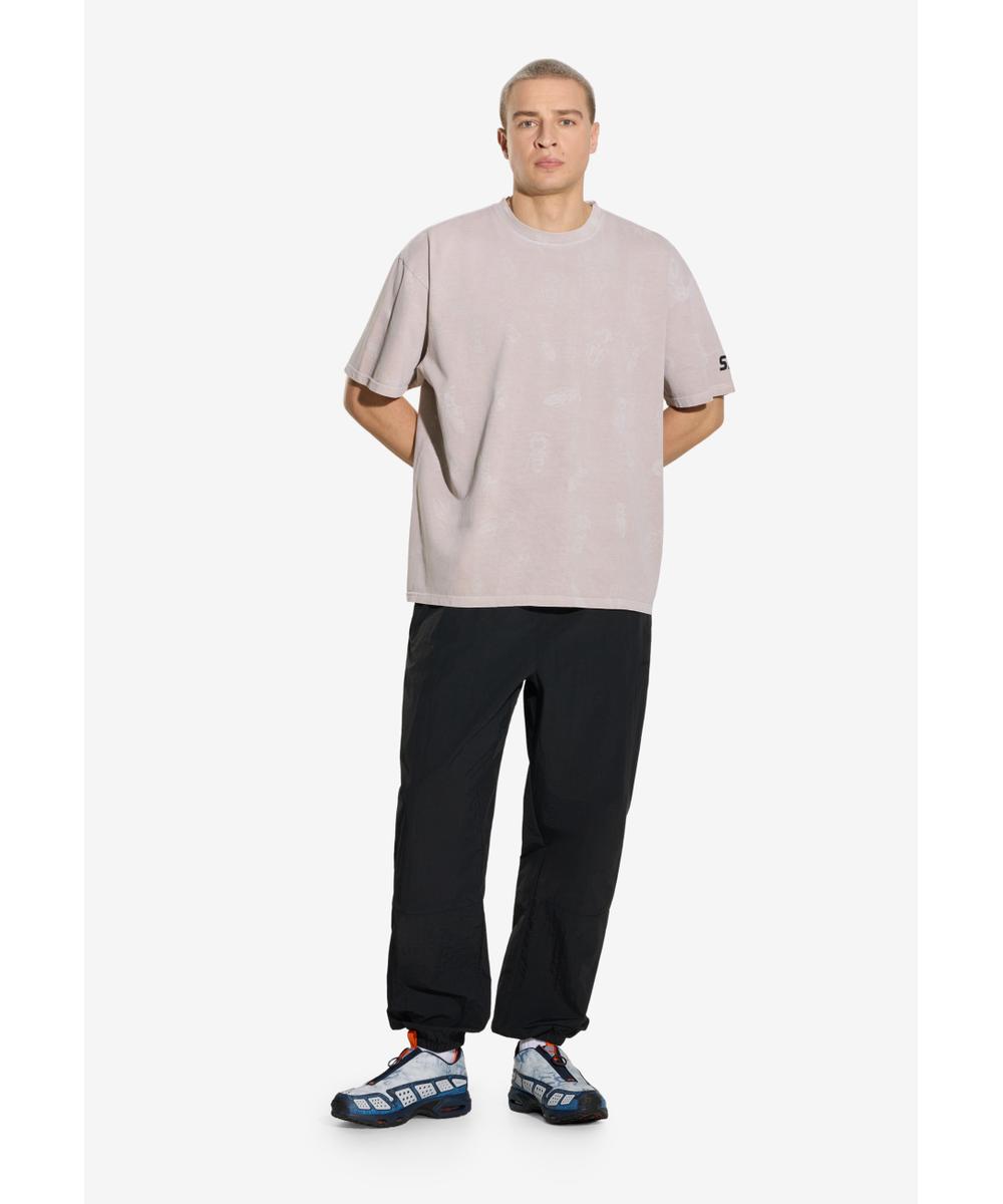 Insects t-shirt bawełniany beżowy