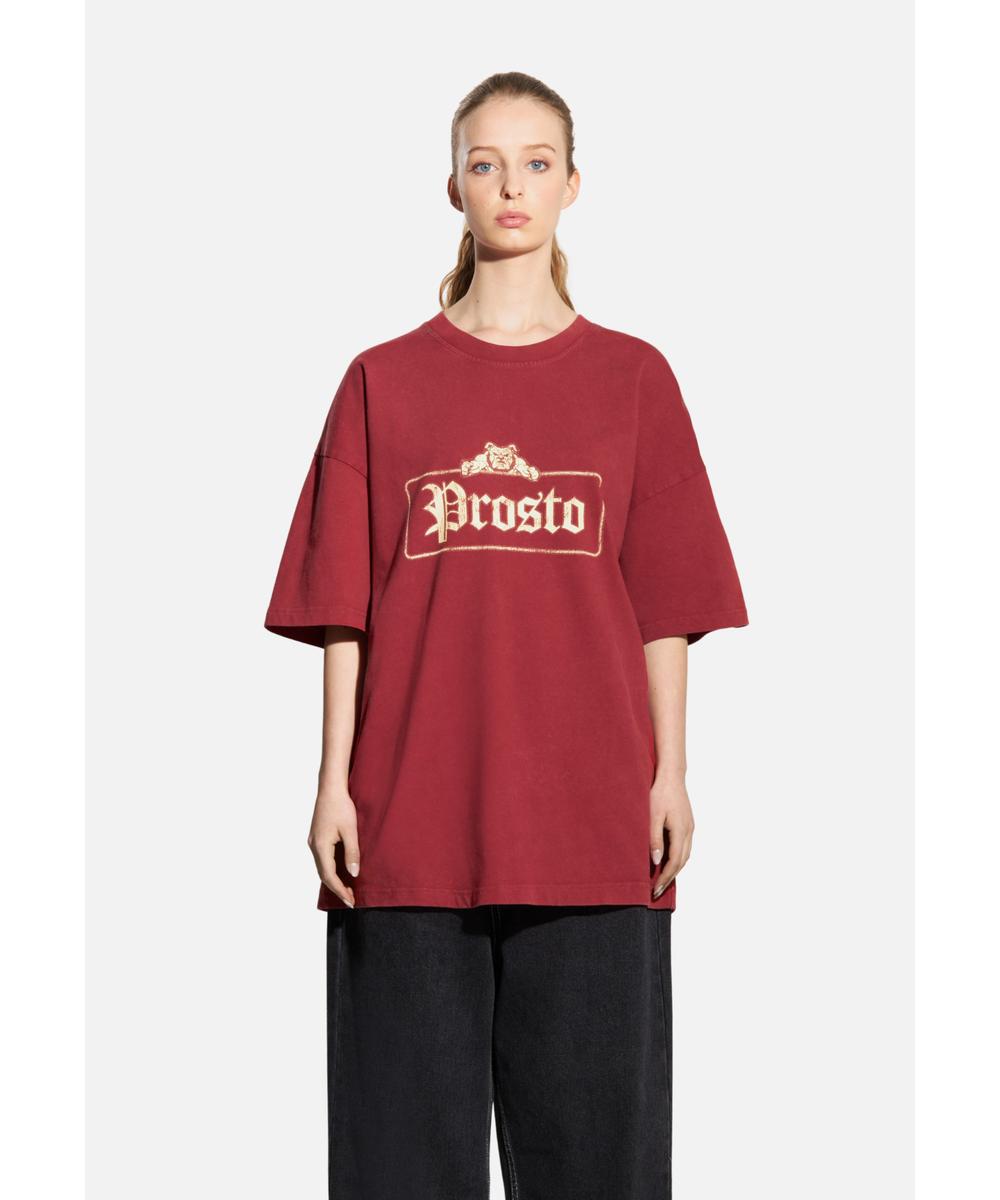 Bull t-shirt męski czerwony