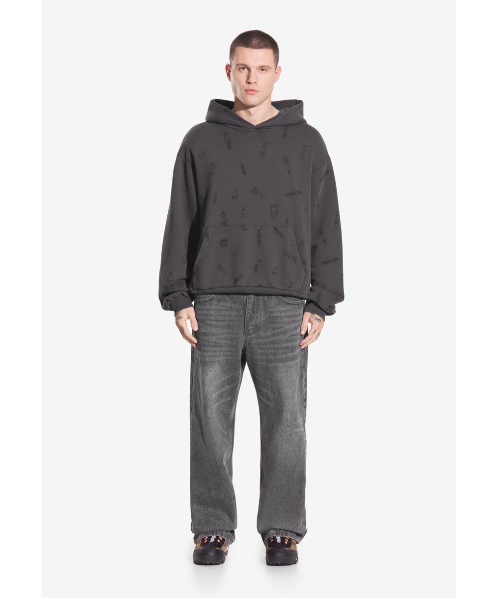 Insects bluza z kapturem grafitowa