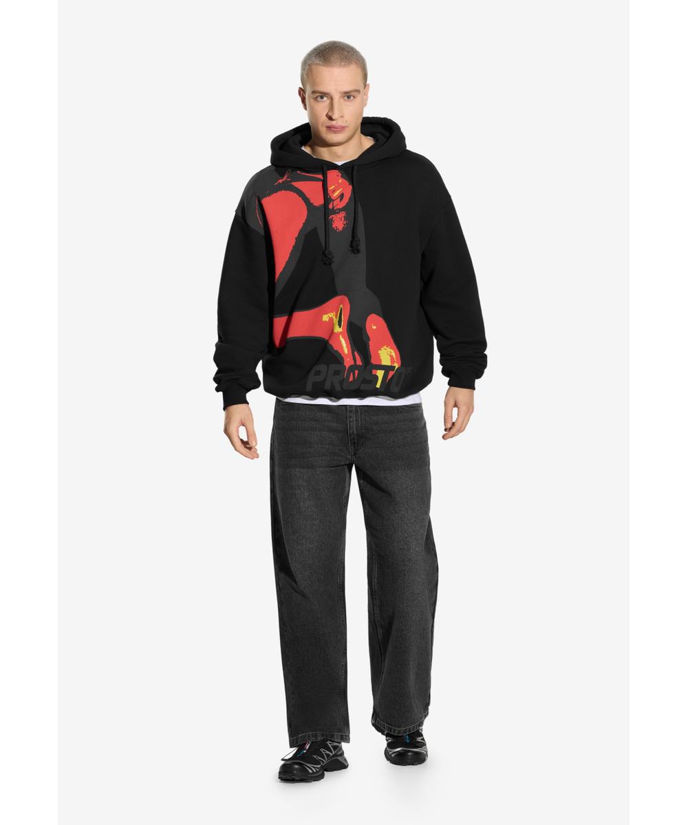 NSFW bluza z kapturem czarna