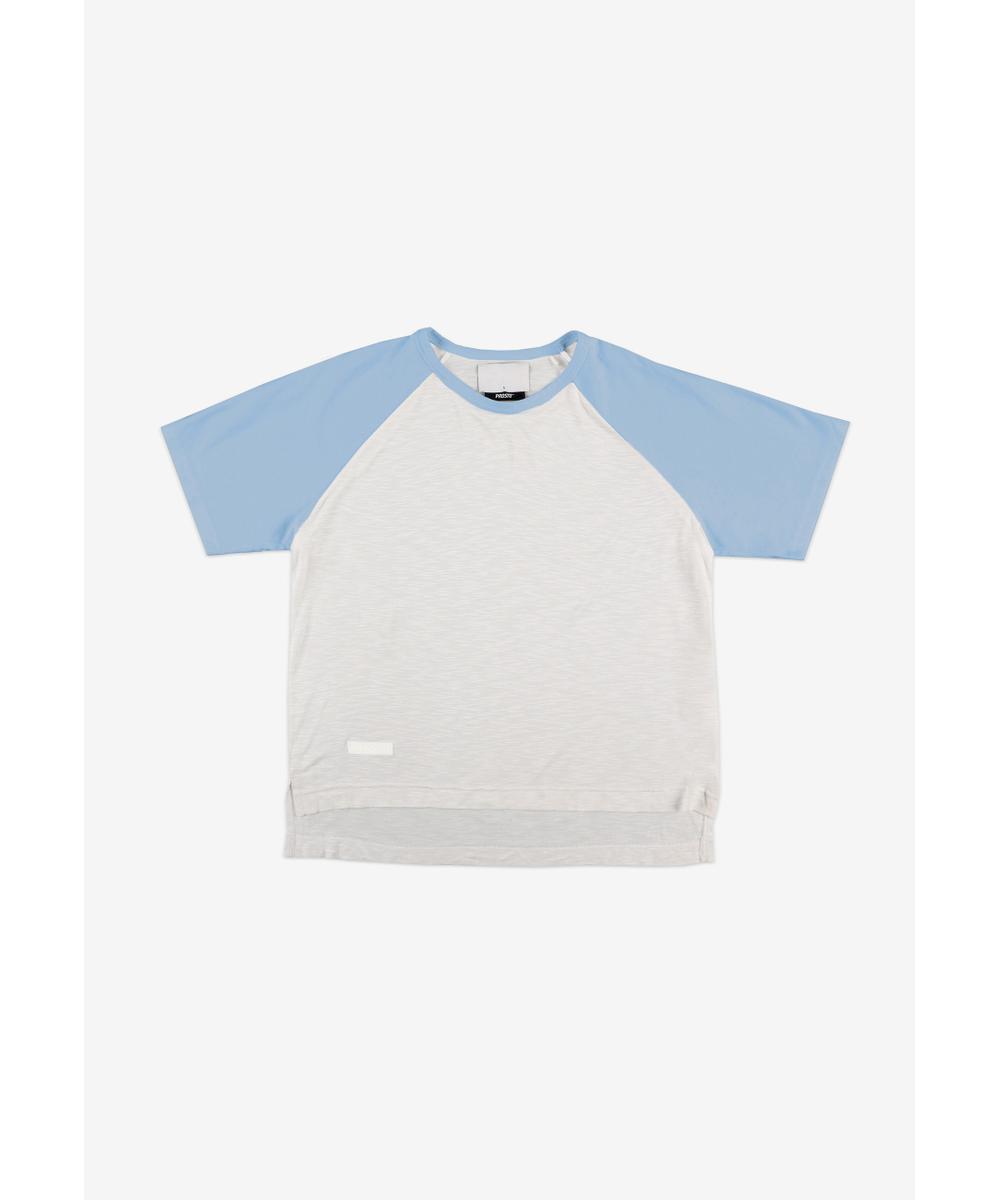 College t-shirt bawełniany damski niebieski