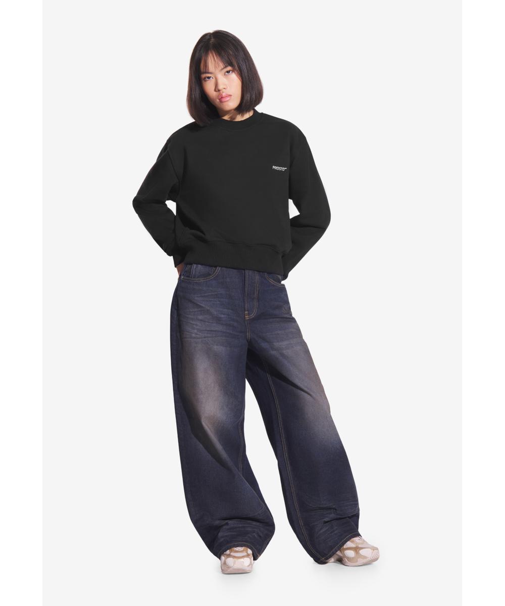 Bomb bluza bez kaptura damska czarna