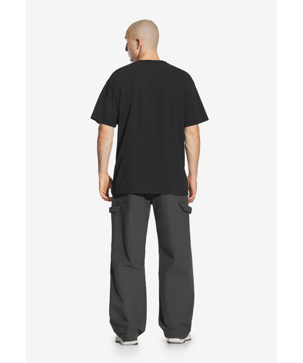 Big Log t-shirt męski bawełniany czarny