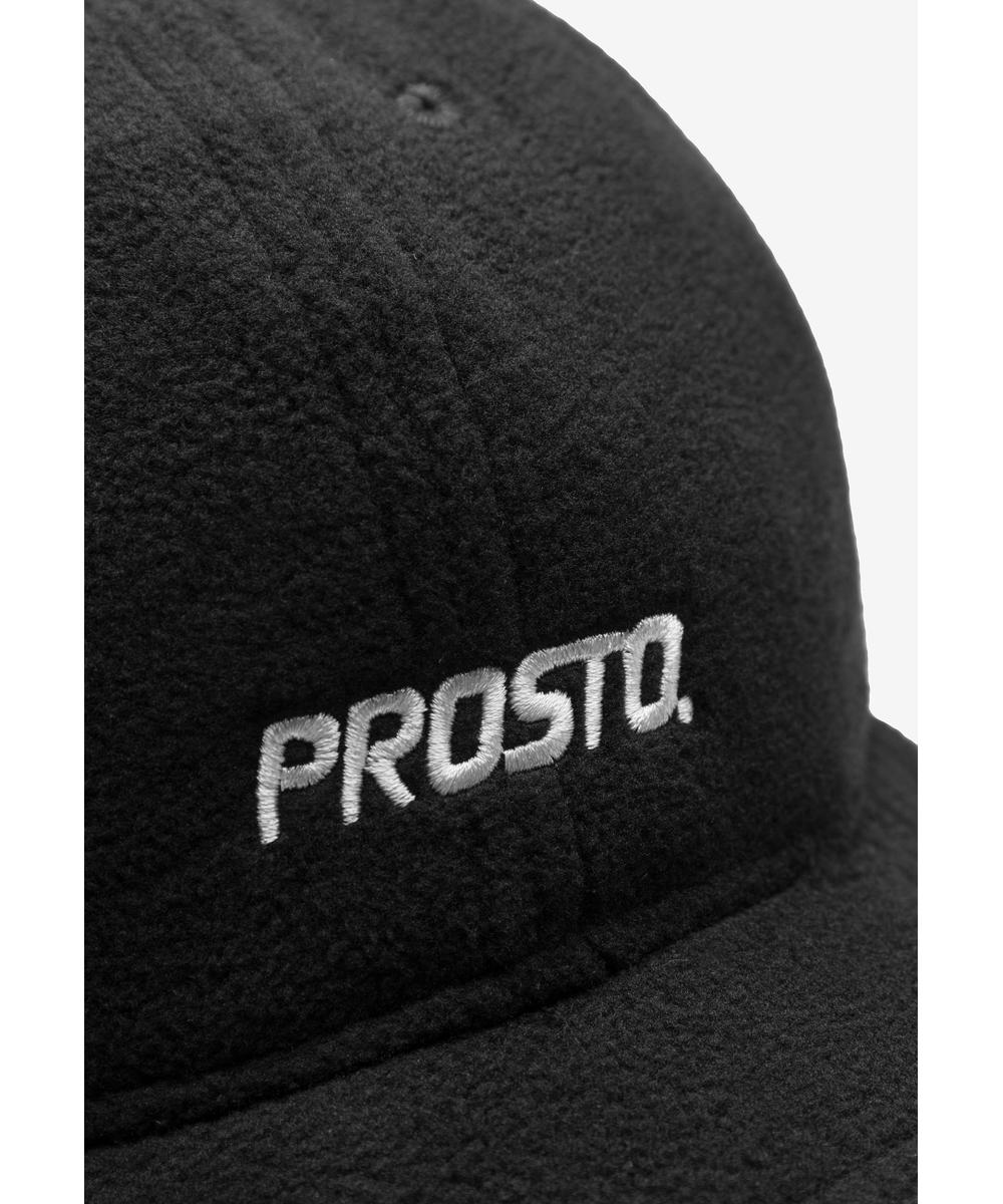 Fleece czapka z daszkiem czarna