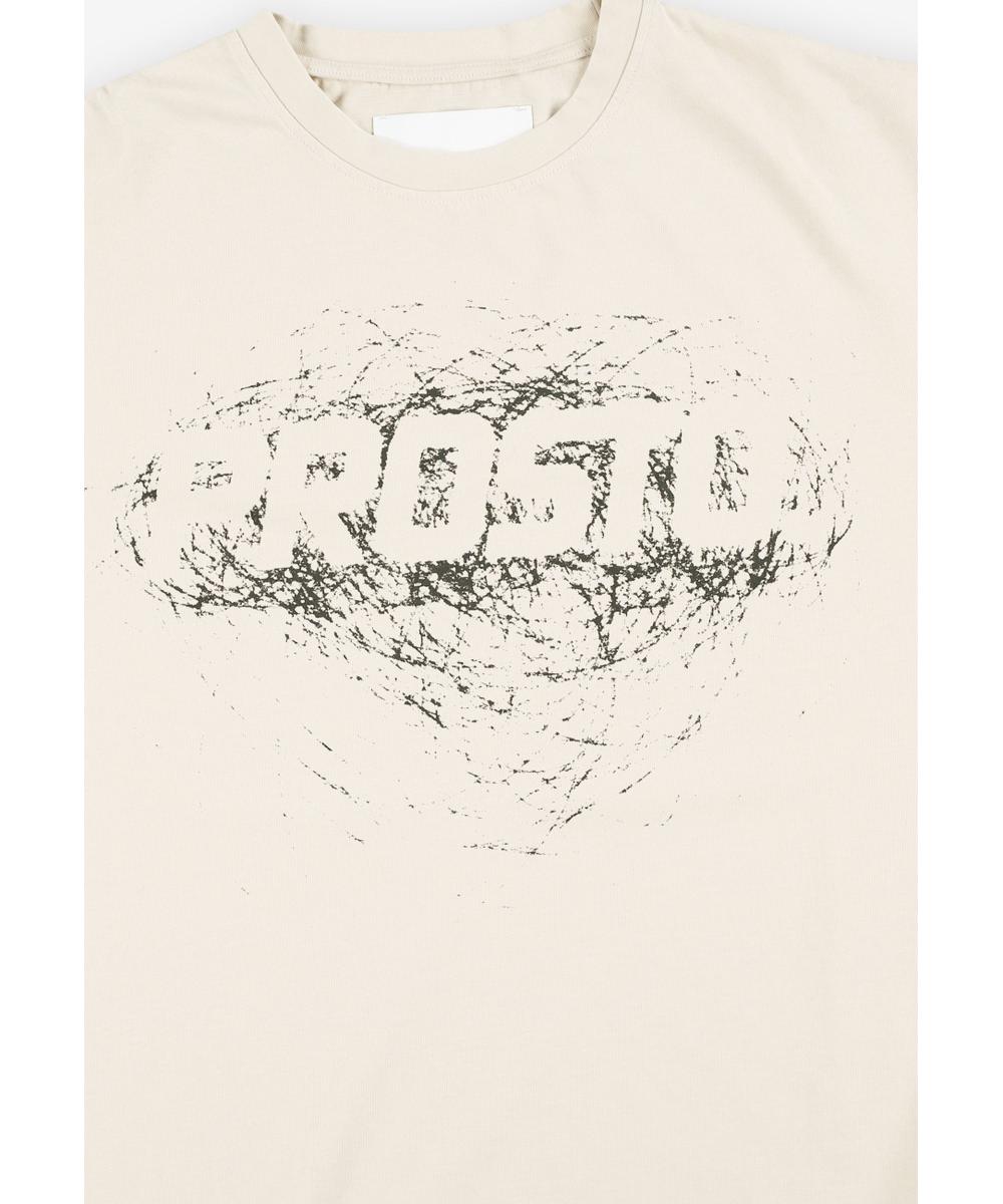 Scriber Washed t-shirt bawełniany beżowy