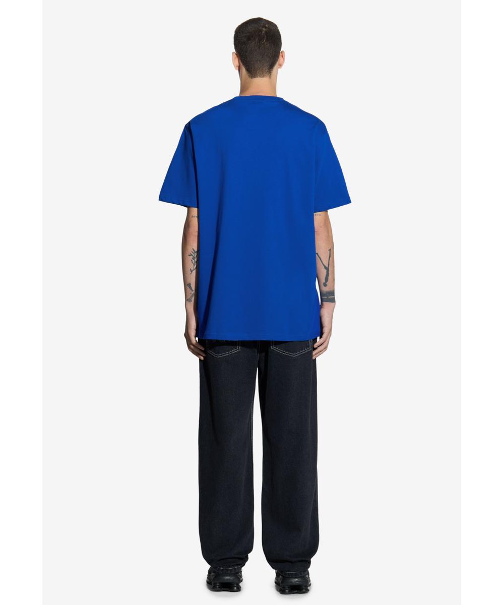 Varsity t-shirt męski kobaltowy