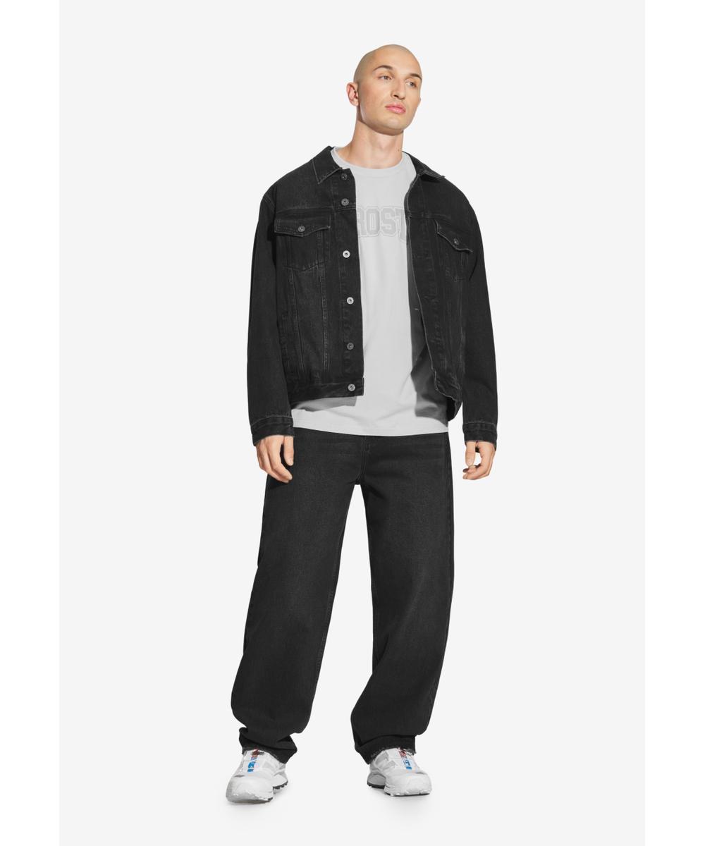 Civil kurtka jeansowa męska czarna