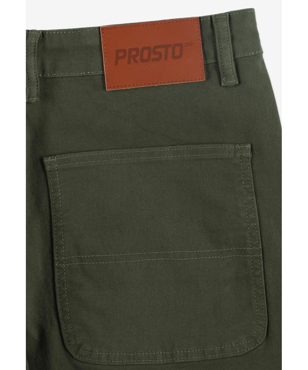 Work spodnie męskie bawełniane oliwkowe