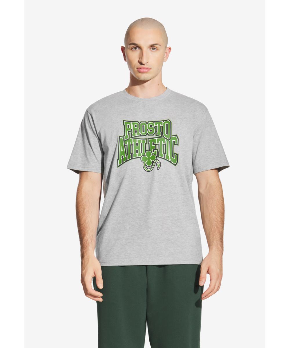 Chicago t-shirt męski bawełniany szary