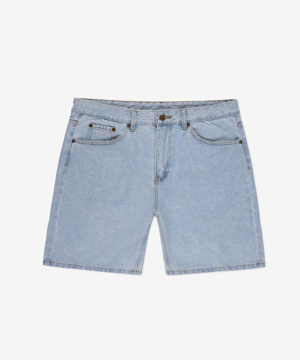 Shizzo jeansy krótkie męskie baggy jasnoniebieskie