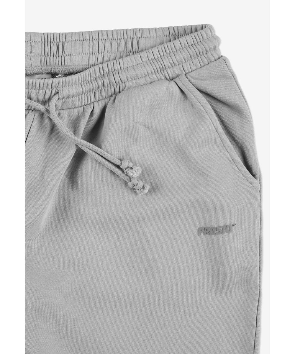 Big Log spodnie dresowe męskie przecierane szare