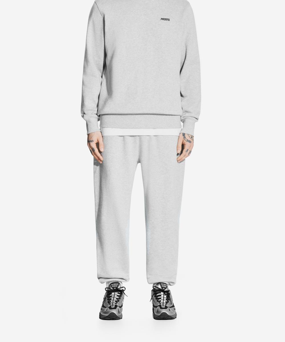 Basic spodnie dresowe męskie szare