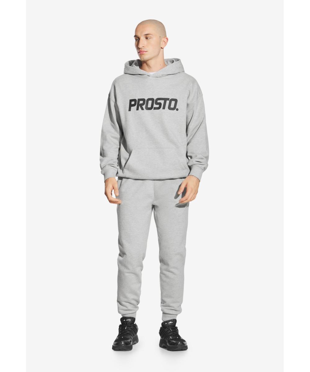 Big Log bluza męska z kapturem szara