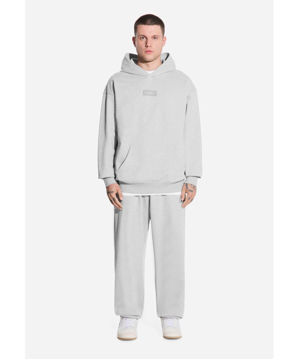 Box spodnie dresowe męskie szare