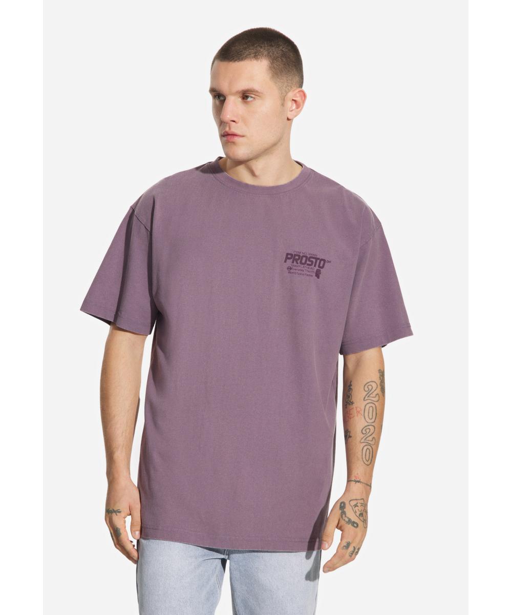 Flathead t-shirt męski lawendowy