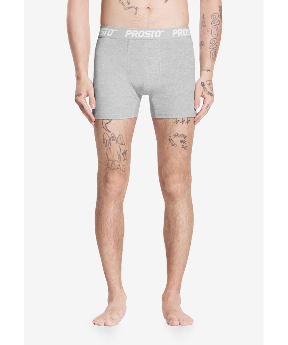 Bokserki męskie bawełniane 3-pack szare