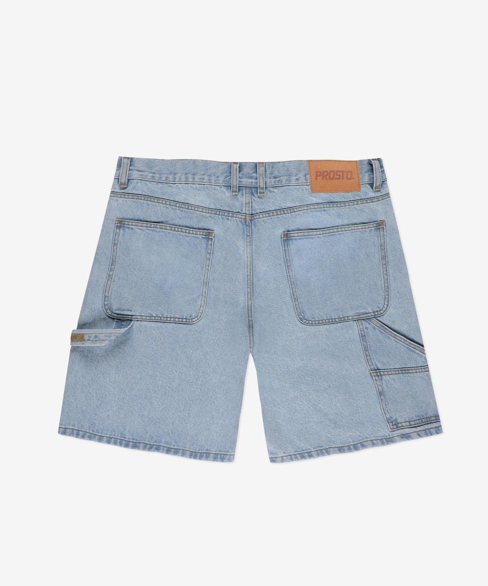 Baggy Zaxx jeansy krótkie męskie jasnoniebieskie