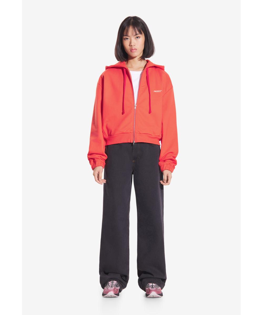 Bomb bluza z kapturem damska czerwona