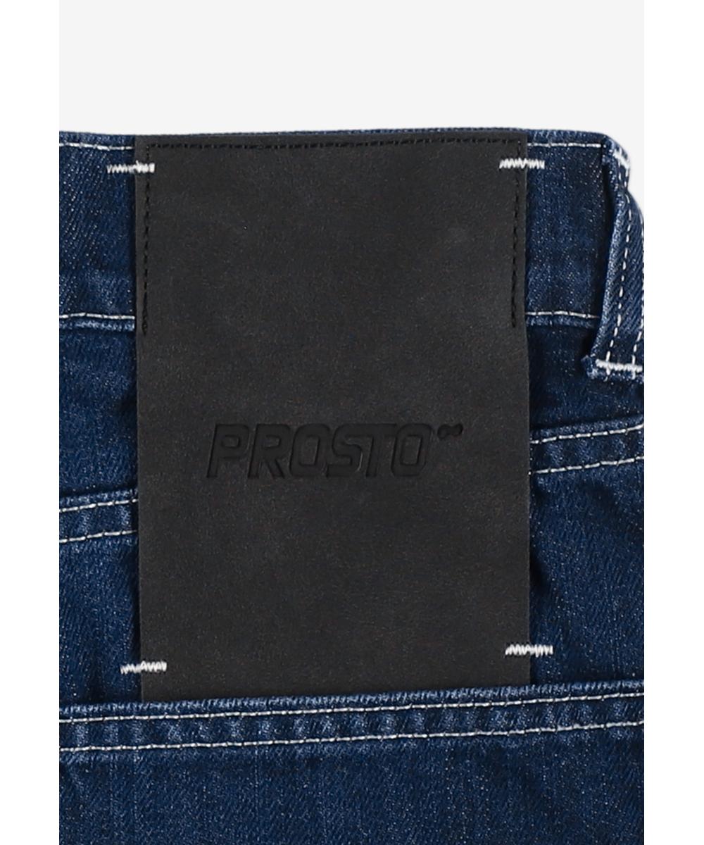 Dart Pants Work spodnie jeansy damskie granatowe