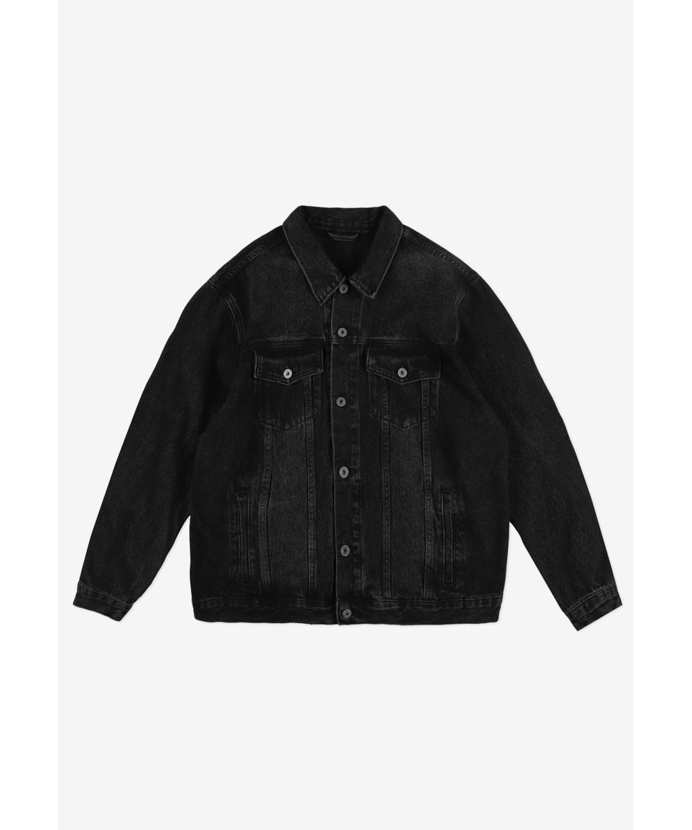 Civil kurtka jeansowa męska czarna