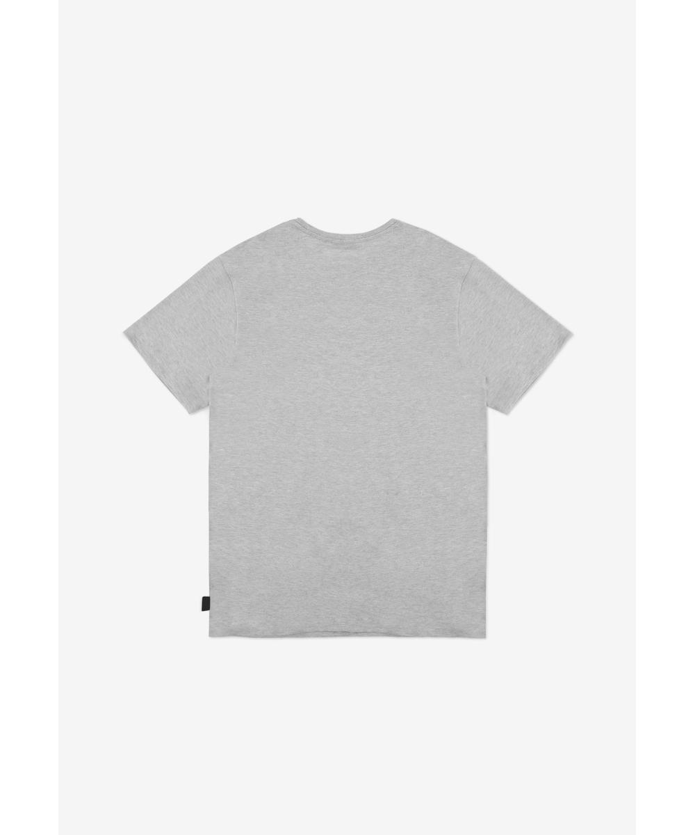 Slim t-shirt męski bawełniany szary