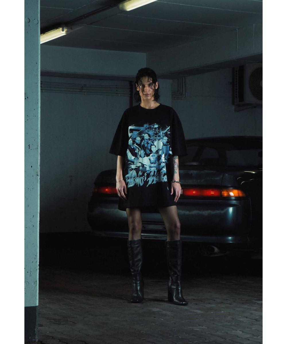 Czarny T-shirt ZIP Tribute2 Bawełniany