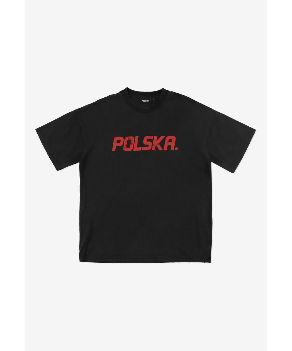 Polska t-shirt bawełniany czarny