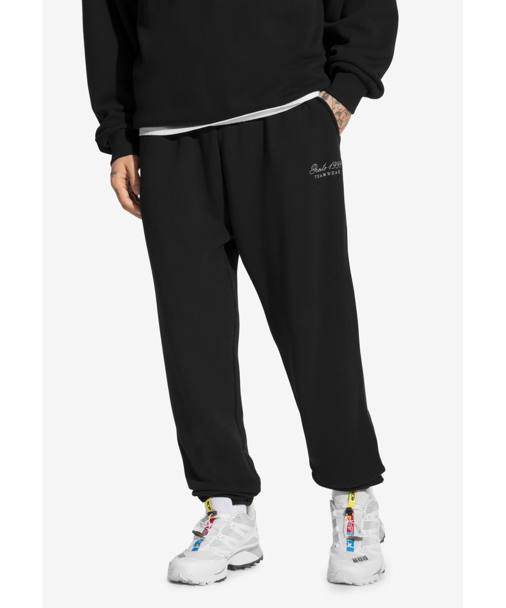 Football spodnie dresowe męskie czarne