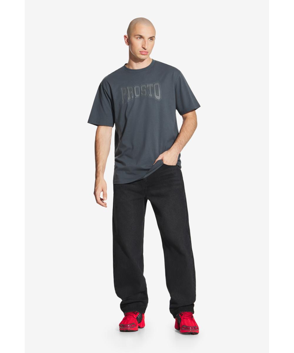 Collage t-shirt męski bawełniany czarny