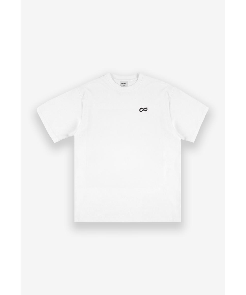 Infinity t-shirt męski z krótkim rękawem biały