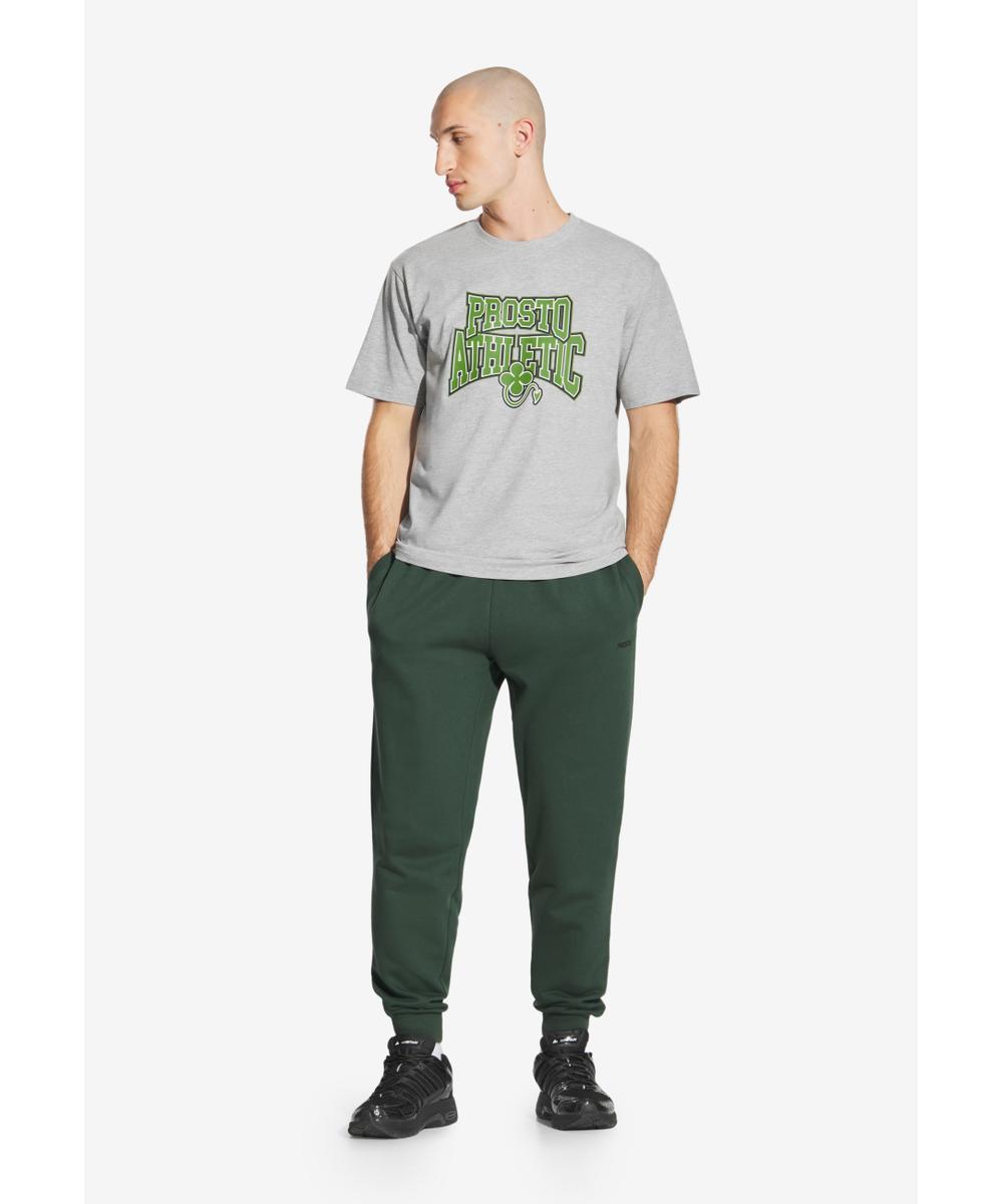 Chicago t-shirt męski bawełniany szary