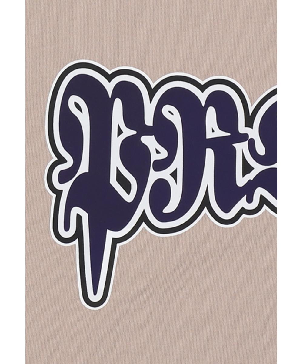 Graffiti t-shirt bawełniany beżowy