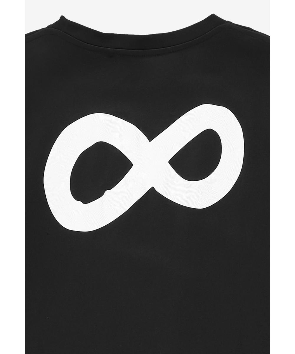 Infinity t-shirt męski z krótkim rękawem czarny