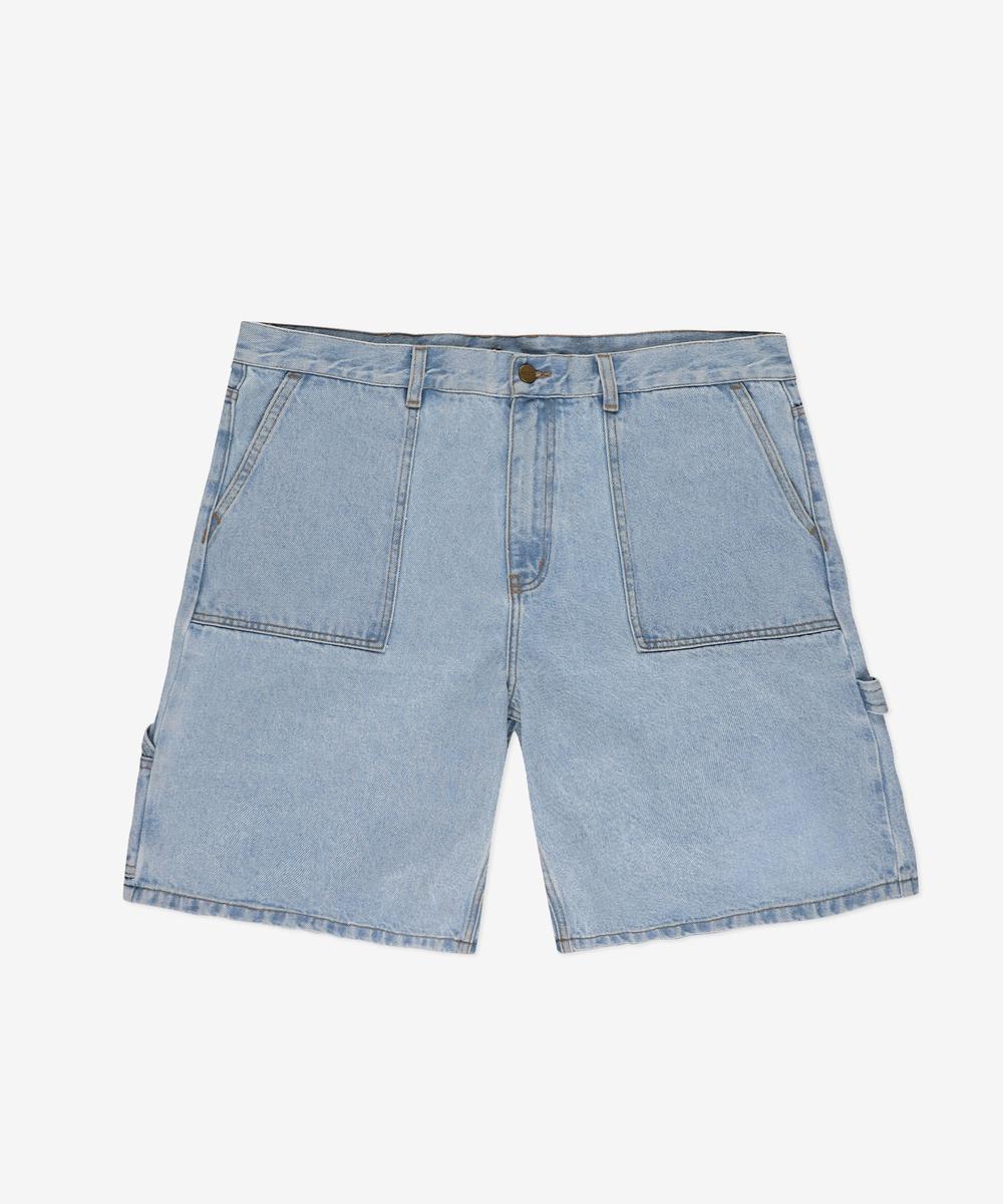 Baggy Zaxx jeansy krótkie męskie jasnoniebieskie