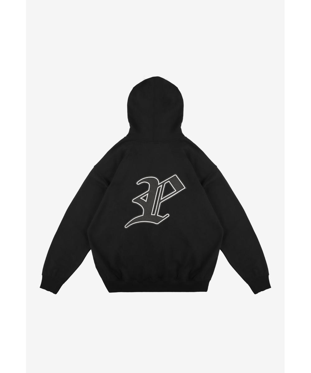 Gothic P bluza z kapturem męska czarna