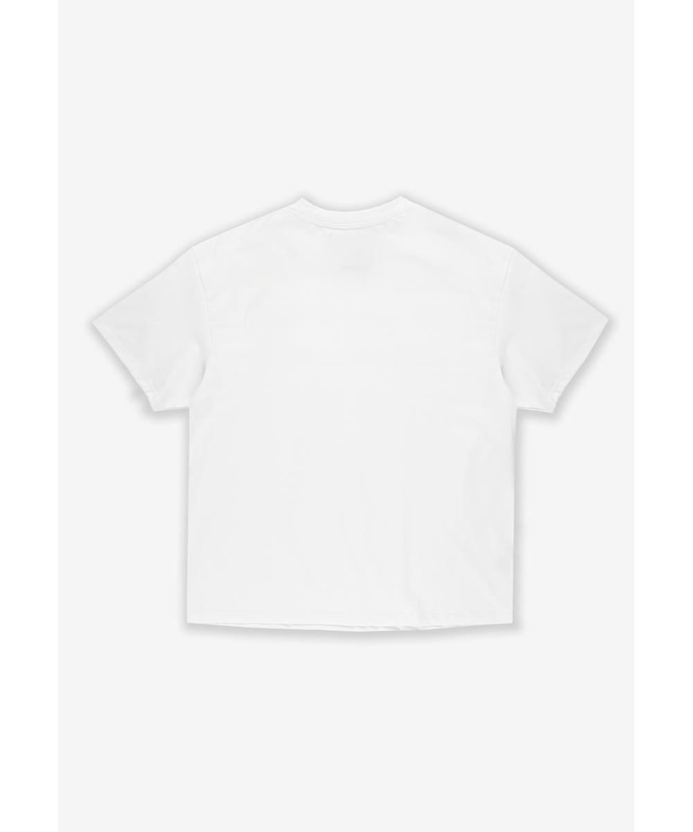 Rated t-shirt bawełniany ecru