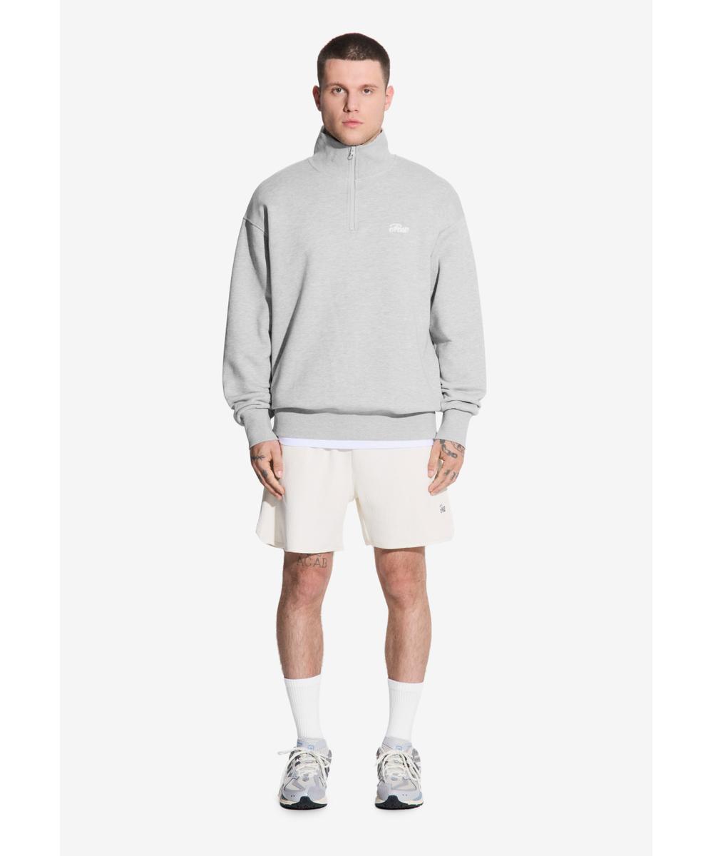 Half Zip Essential bluza męska szara