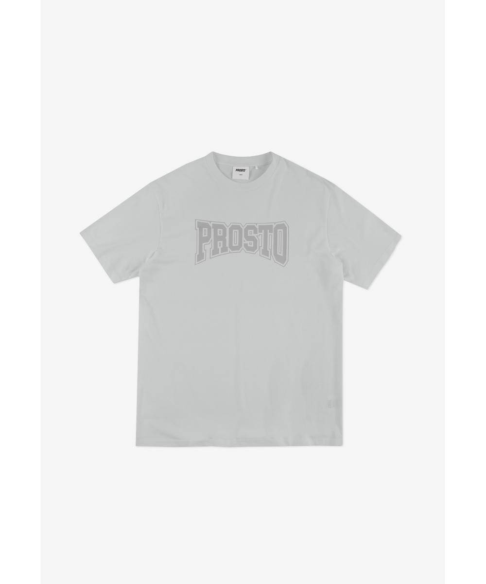 Collage t-shirt męski bawełniany szary