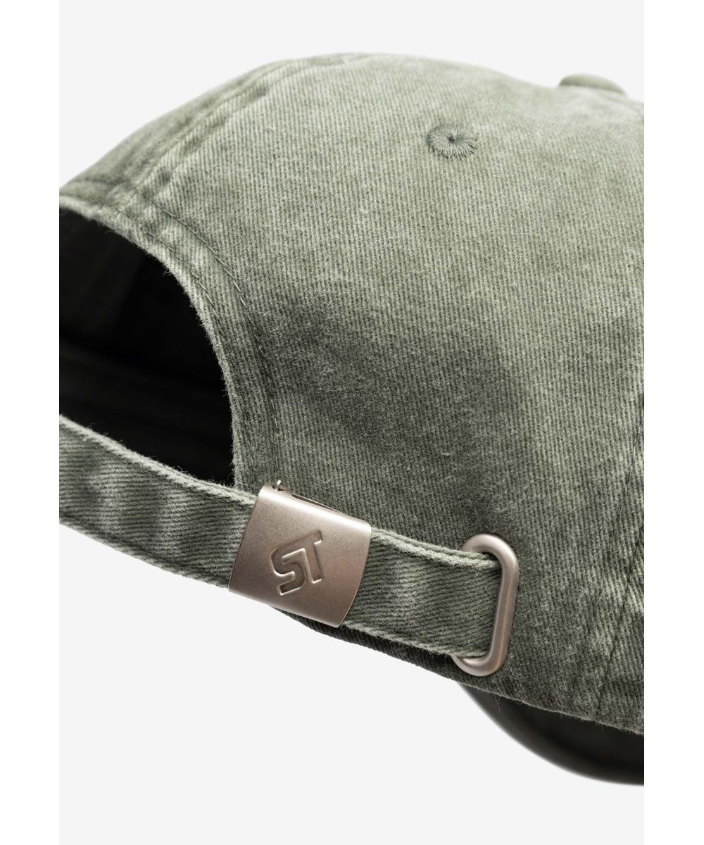 Infinity czapka z daszkiem bawełniana zielona