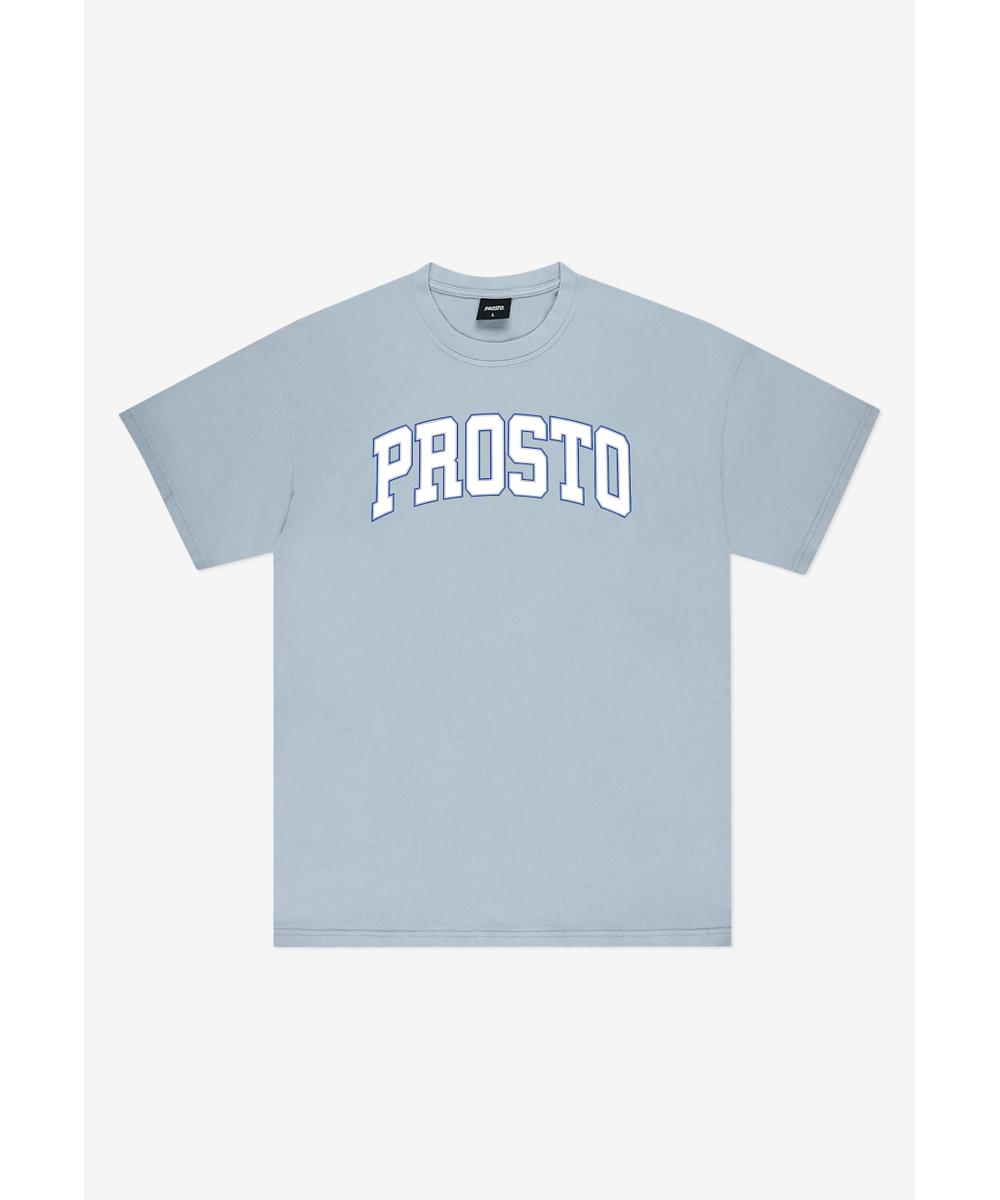 College t-shirt męski jasnoniebieski