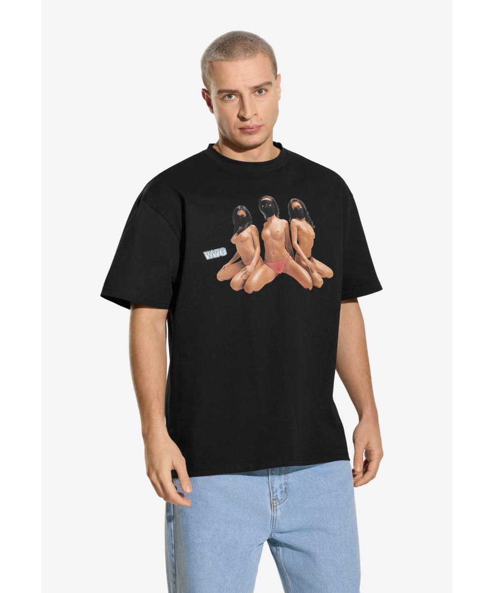 Misses t-shirt bawełniany czarny